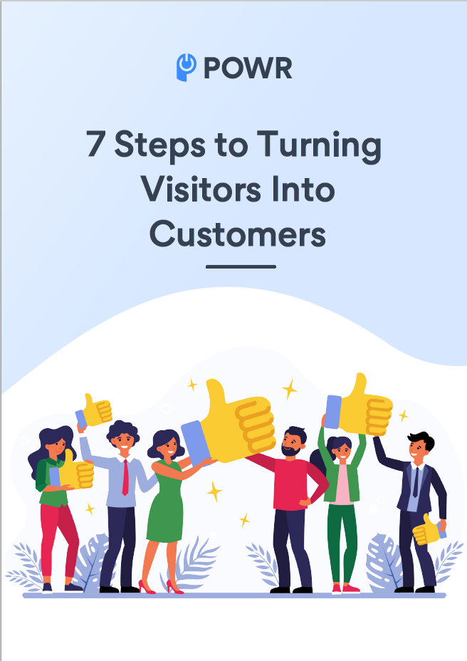 7 Steps to turn visitor into customers cover